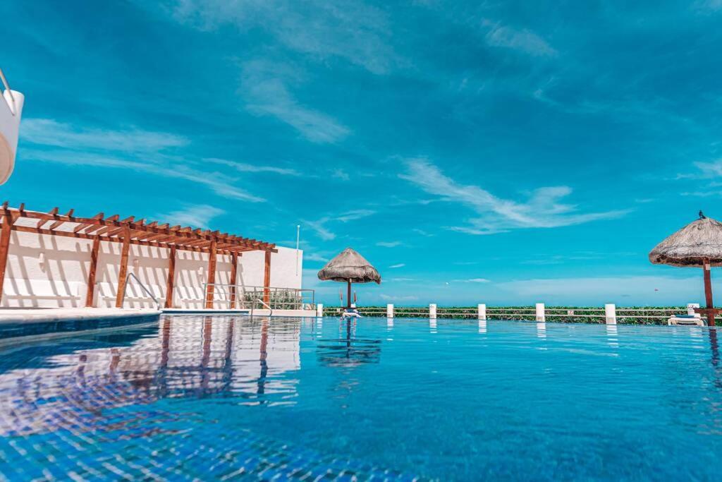 Villas Marlin 108, A Pie De Playa, Albercas, Jacuzi, Ubicacion Inmejorable Cancún Exterior foto